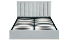 Pack Lit-coffre Songe + Matelas Bedream 160x200cm Velours Argent