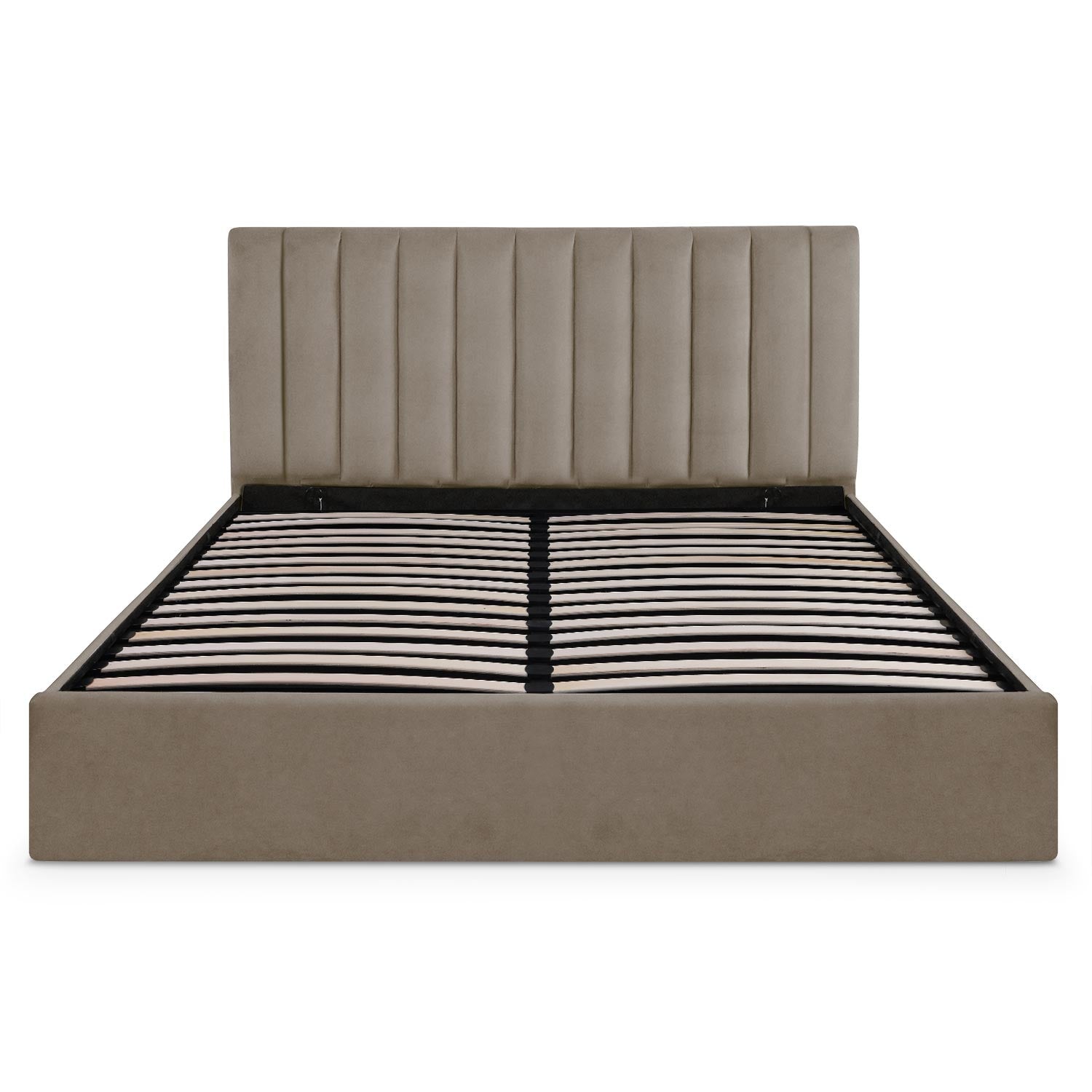 Pack Lit-coffre Songe + Matelas Bedream 180x200cm Velours Taupe