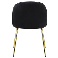 Lot de 2 tabourets Argule velours noir
