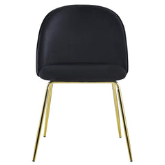 Lot de 2 tabourets Argule velours noir