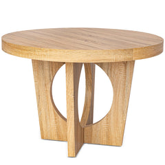 Table extensible ronde Bado chêne clair
