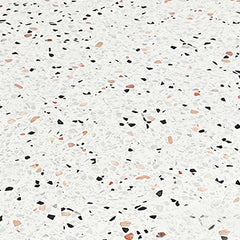Table basse ronde moderne Titouan D84cm Effet Terrazzo