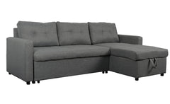 Canapé d'angle convertible Toledo Tissu Gris