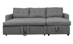 Canapé d'angle convertible Toledo Tissu Gris