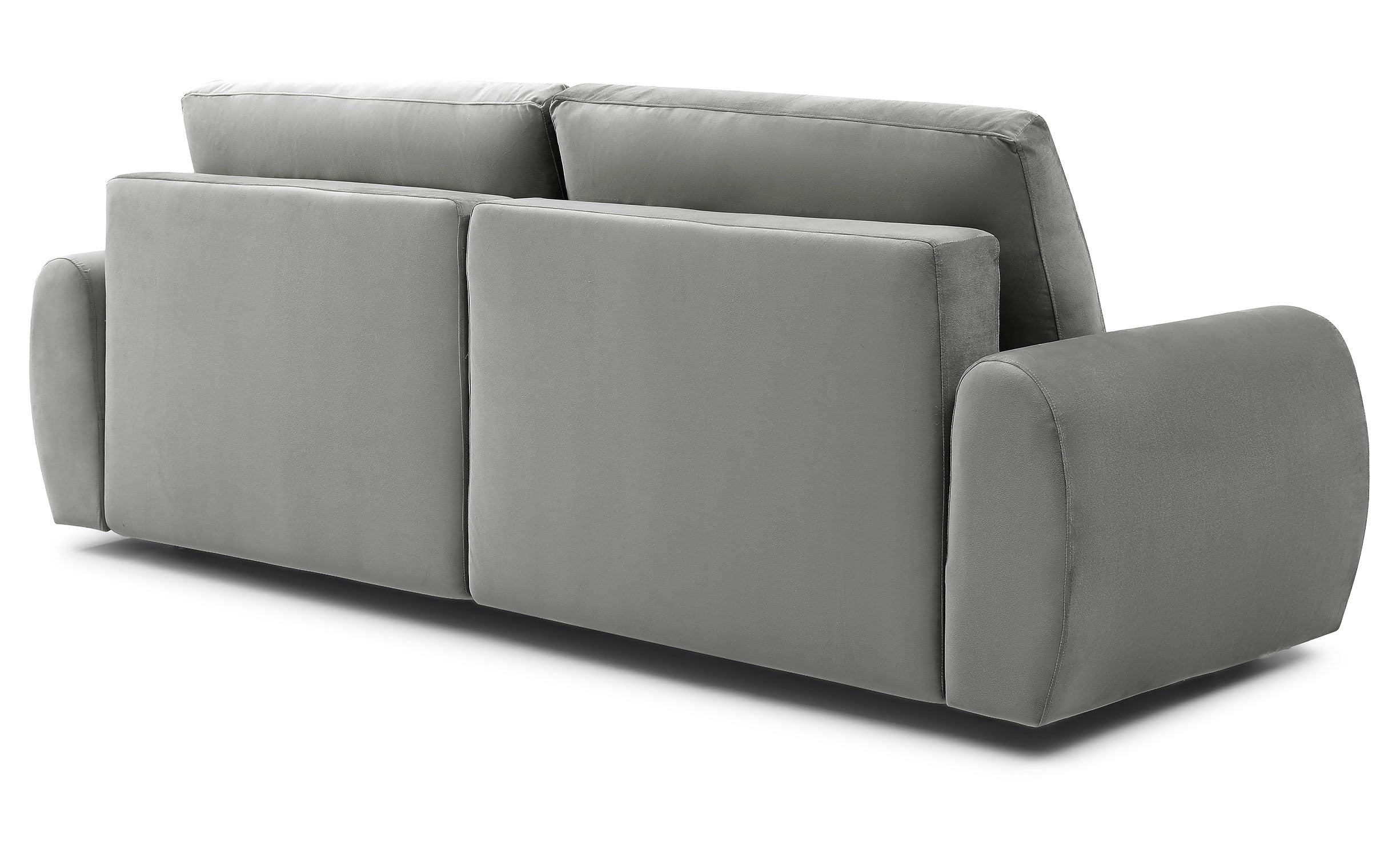 Canapé convertible 3 places Traviata Velours Gris