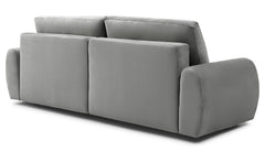 Canapé convertible 3 places Traviata Velours Gris