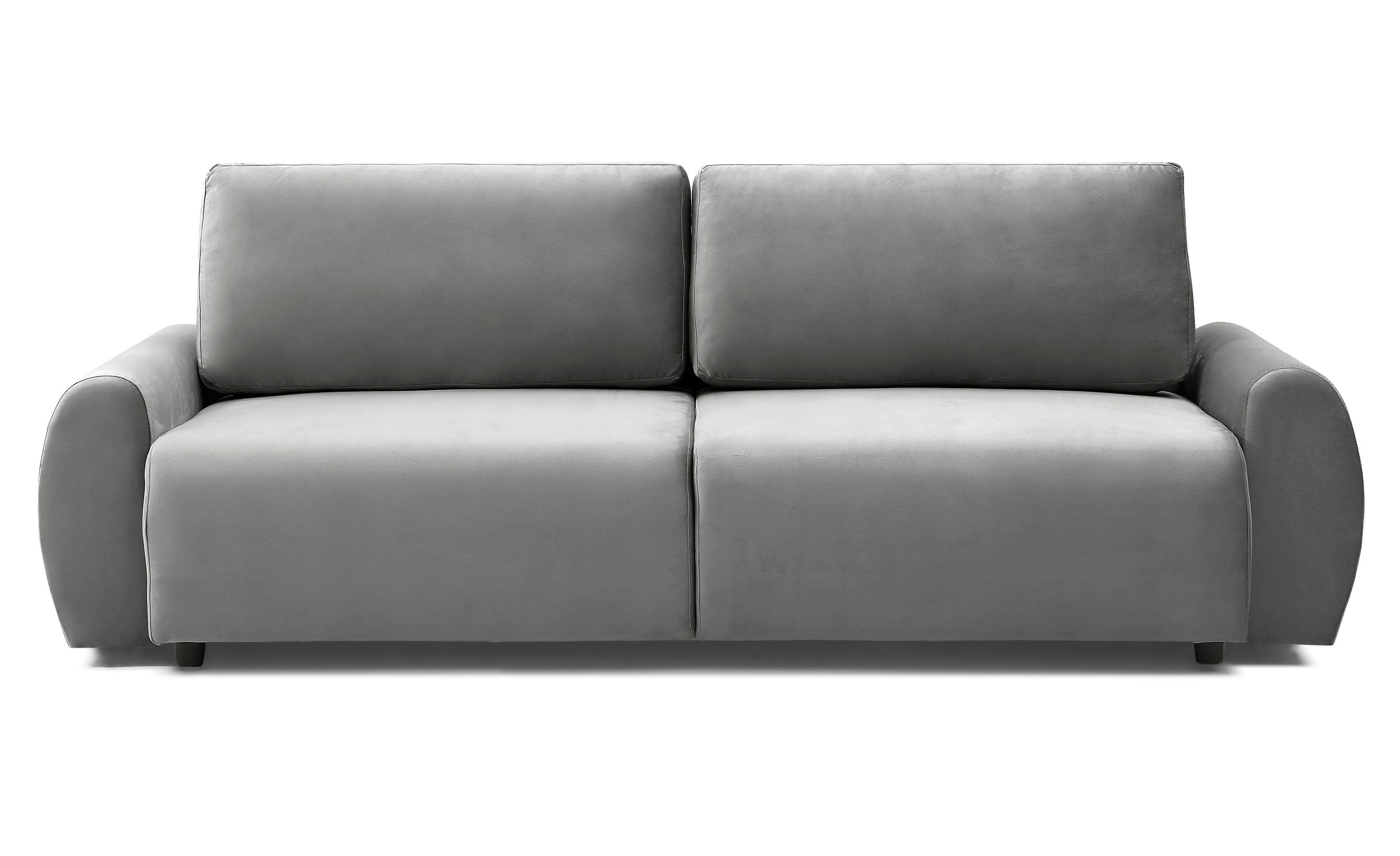 Canapé convertible 3 places Traviata Velours Gris