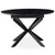 Mesa extensible Brigine de 160 cm con patas de araña y tapa de cerámica negra
