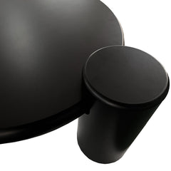 Table basse Abdeli ronde asymétrique noire 100cm