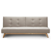 Sofá cama clic clac escandinavo beige
