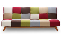 Sofá cama escandinavo multicolor convertible