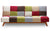 Sofá cama escandinavo multicolor convertible