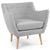 Sillón escandinavo Molly Tela Gris