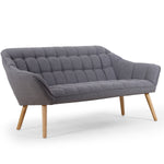 Canapé 3 places scandinave en tissu gris clair