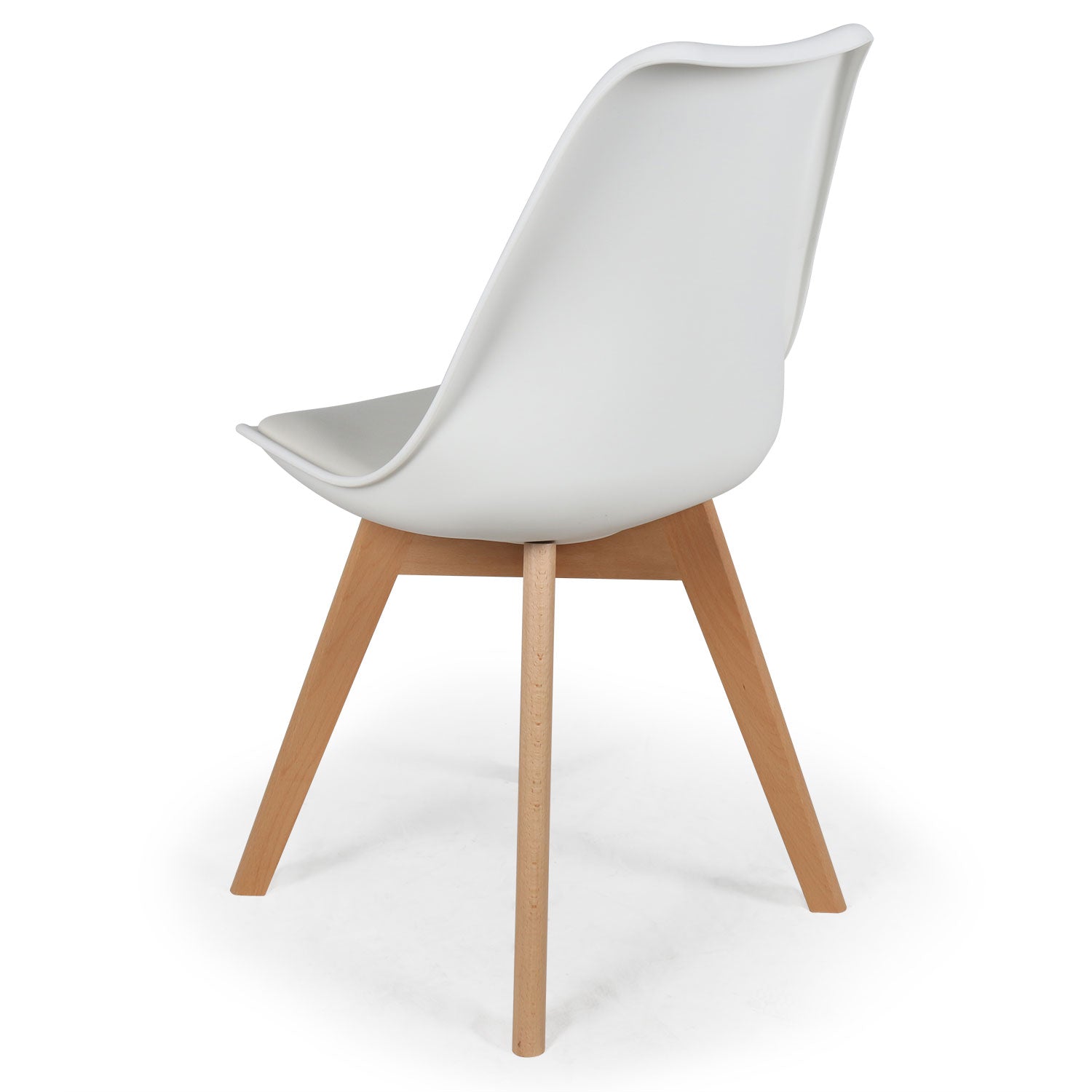 Lot de 2 chaises style scandinave Bovary Blanc