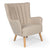 Sillón escandinavo color beige